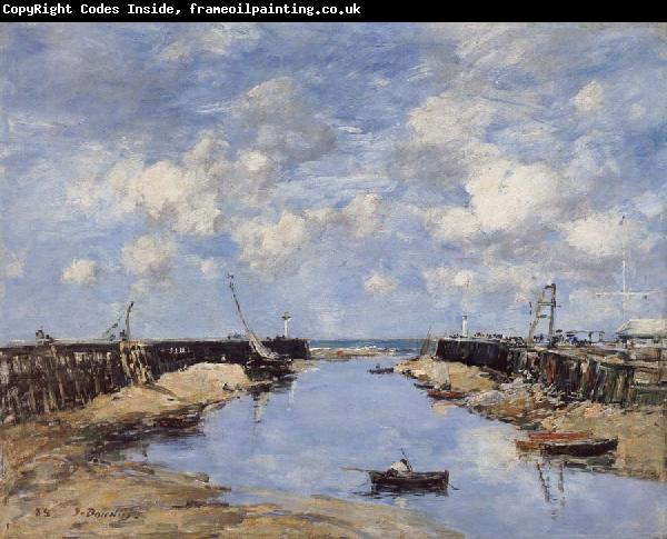 Eugene Boudin The Entrance to Trouville Harbour